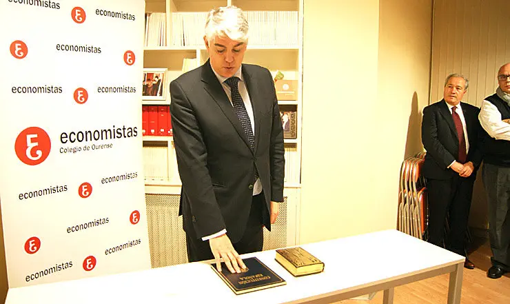 Guillermo D&iacute;ez, decano del Colegio de Economistas de Ourense./P.L.