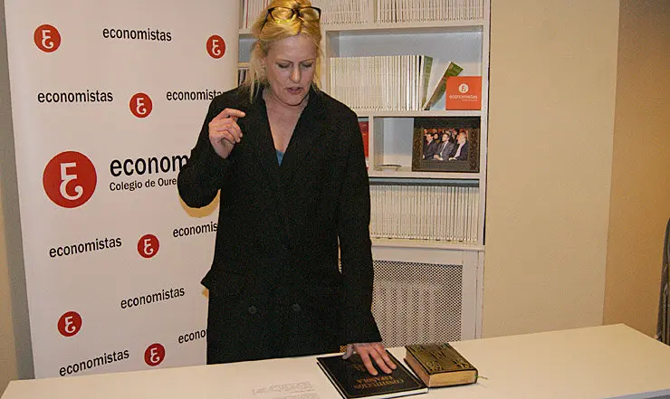 Beatriz Tejada, vocal del Colegio de Economistas de Ourense./P.L.