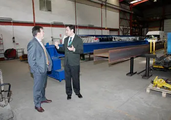 El director del Igape visit&oacute; la empresa Galman.