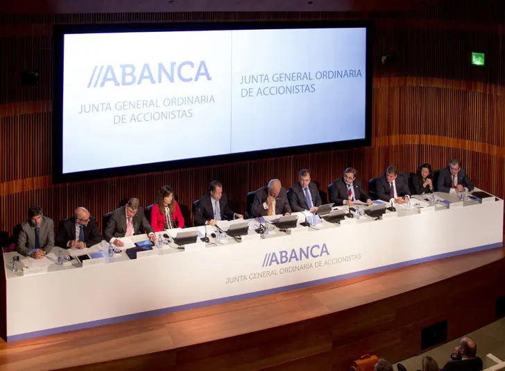 Junta General de Accionistas de Abanca, en A Coru&ntilde;a.