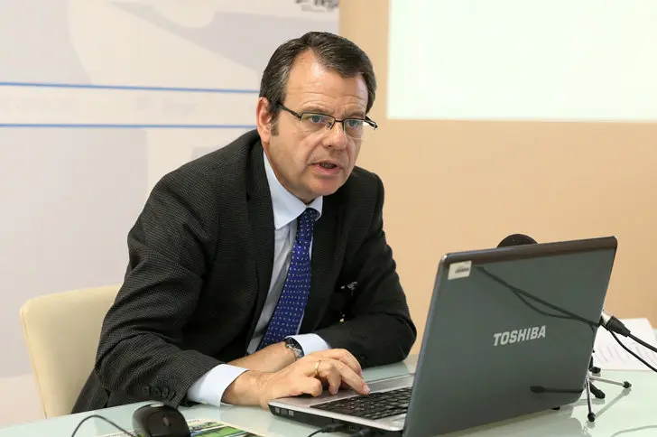 &Aacute;ngel Bernardo Tahoces, en una rueda de prensa.