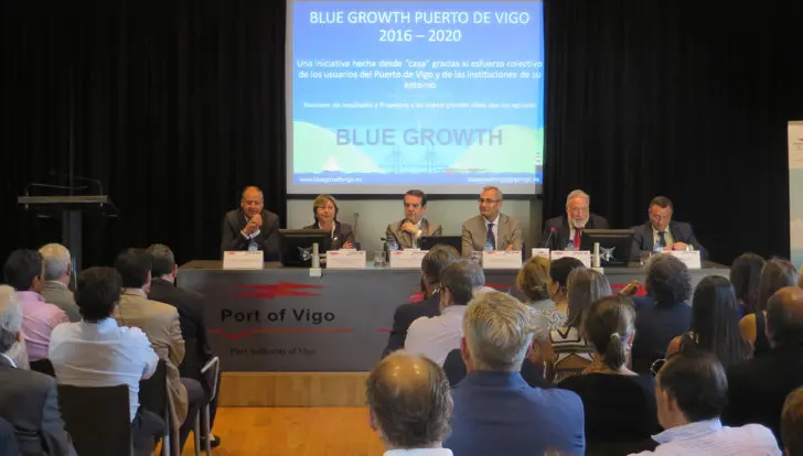 Presentanci&oacute;n de la iniciativa Blue Growth en el Puerto de Vigo.