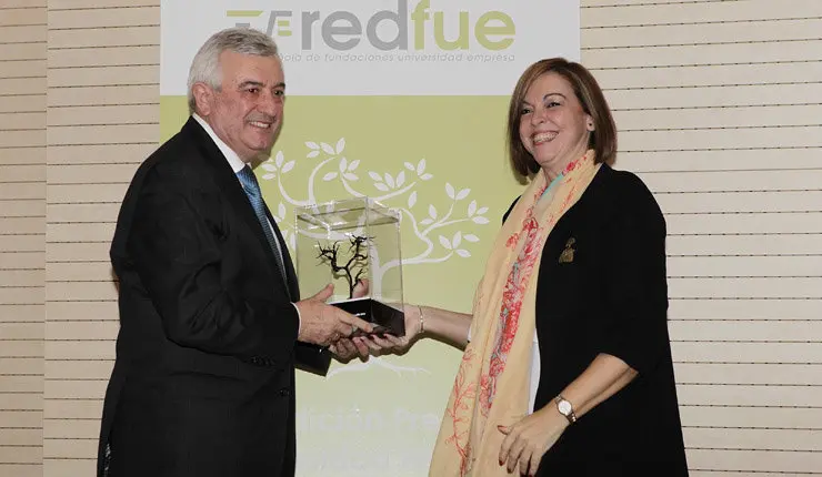 Juan Via&ntilde;o recibi&oacute; este jueves en Madrid el Premio Universidad Empresa.