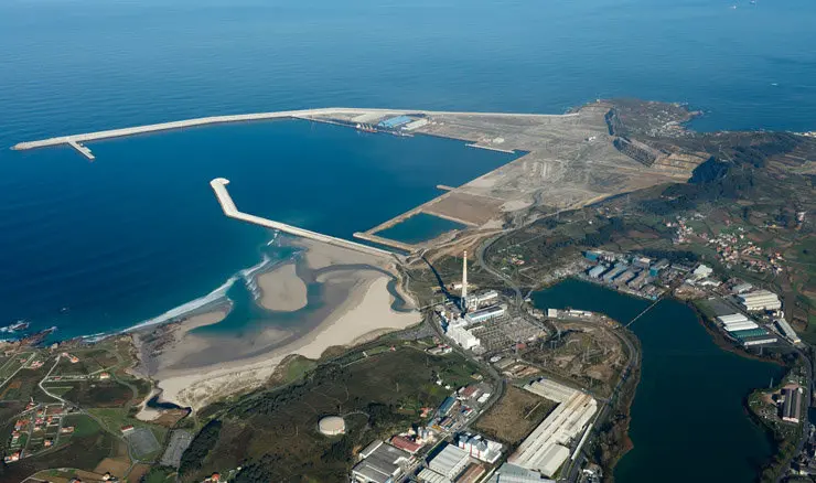 Imagen a&eacute;rea de Punta Langosteira.