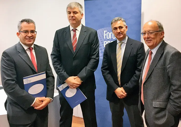 Patricio S&aacute;nchez, Santiago Lago, Jos&eacute; Francisco Armesto y Fernando Gonz&aacute;lez Laxe.
