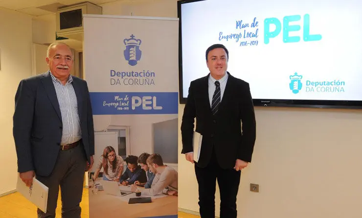 El diputado Jos&eacute; Luis Garc&iacute;a y el presidente provincial Valent&iacute;n Garc&iacute;a presentaron las nuevas ayudas del PEL.