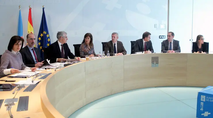 Unha reuni&oacute;n do Conselo da Xunta./C.PAZ.
