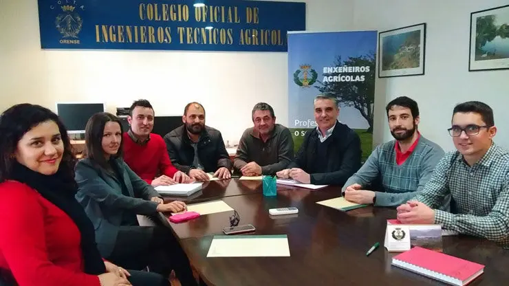 Reuni&oacute;n de la Asociaci&oacute;n Galega de Graduados e Enxe&ntilde;eiros T&eacute;cnicos de Telecomunicaci&oacute;ns con el Colegio de Ingenieros T&eacute;cnicos Agr&iacute;colas de Ourense.