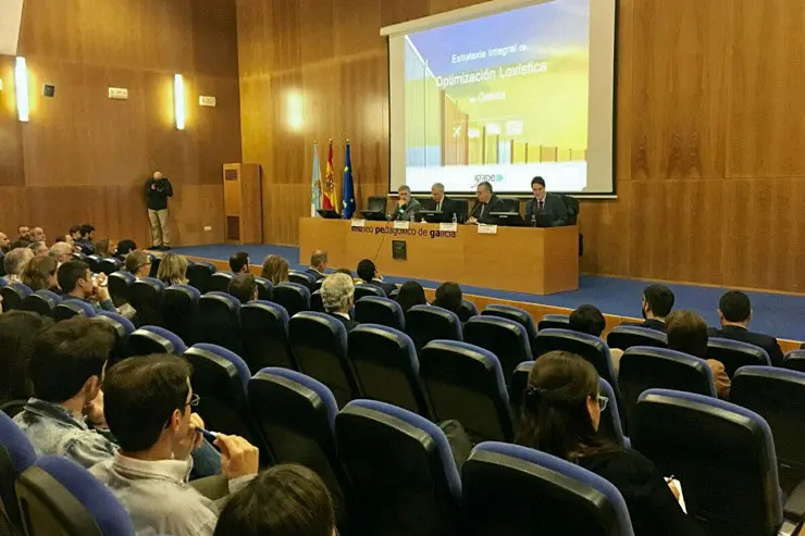 I Foro de Optimizaci&oacute;n Log&iacute;stica de Galicia, celebrado en Santiago.