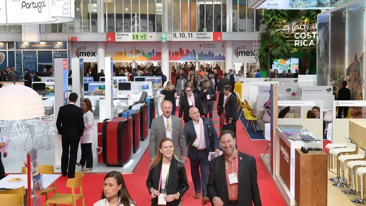 Aspecto de los stands en el primer d&iacute;a de IMEX Frankfurt./IMEX.
