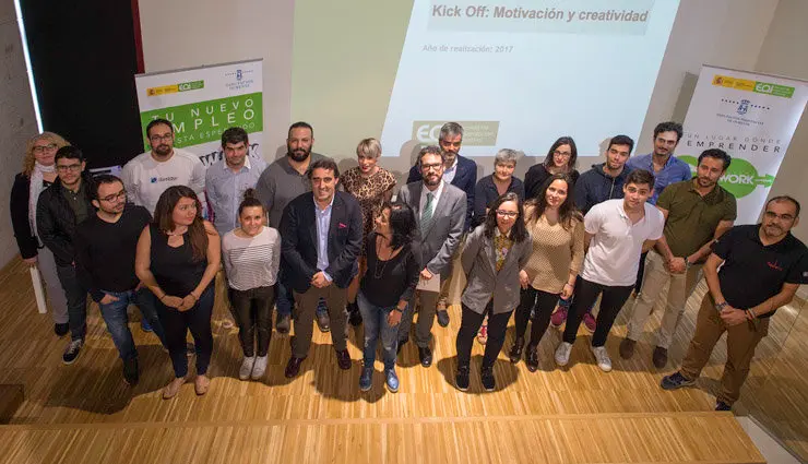 Participantes en la segunda edici&oacute;n del coworking de la EOI y la Diputaci&oacute;n de Ourense./A.PAZ.