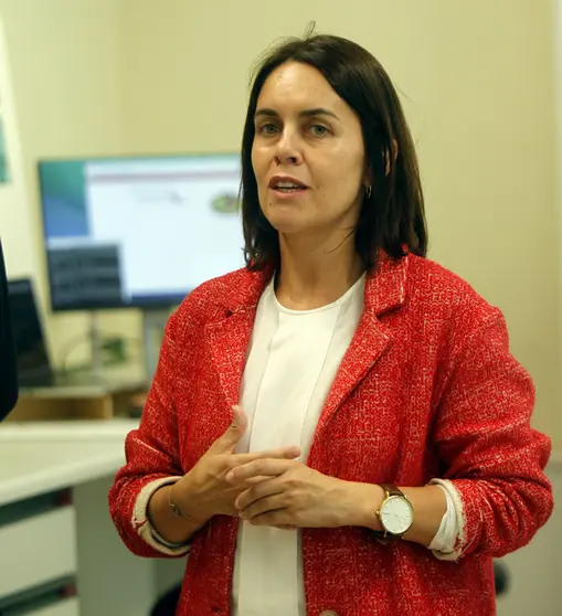Patricia Argerey presentou a li&ntilde;a de axudas Innova Peme na s&uacute;a visita a Taste Lab./V.RODR&Iacute;GUEZ.
