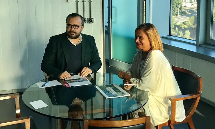 O alcalde de Lal&iacute;n, Rafa Cu&iacute;&ntilde;a, e a presidenta da Deputaci&oacute;n de Pontevedra, Carmela Silva.