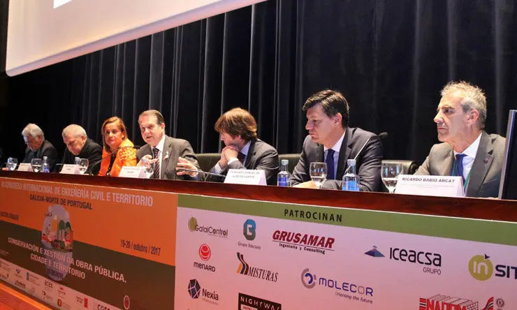 Mesa inaugural del III Congreso Internacional de Ingenier&iacute;a Civil y Territorio Galicia-Norte de Portugal.