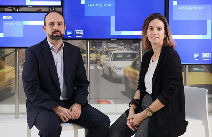 Manuel Moure, director de Productos Digitales de BBVA Espa&ntilde;a y Mar&iacute;a Williams, responsable de Producto Digital de BBVA Espa&ntilde;a.