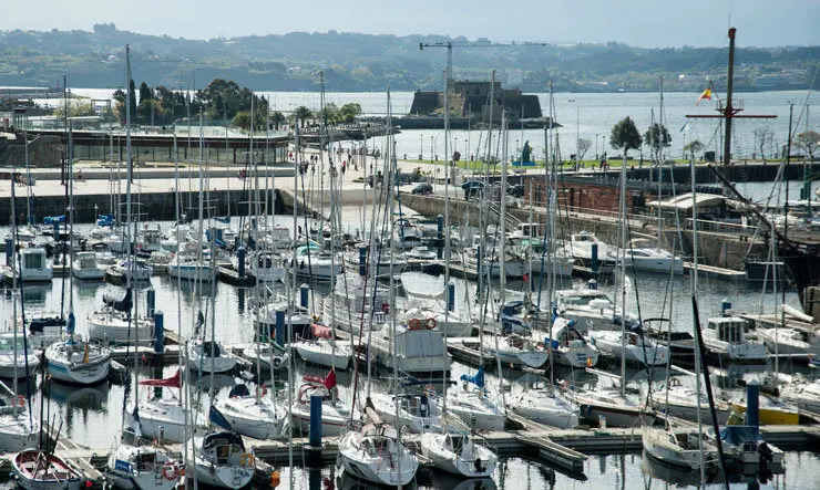 Marina deportiva de A Coru&ntilde;a./Y.FRANCO.