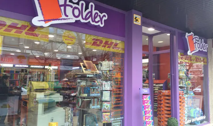 Una papeler&iacute;a de la cadena Folder.