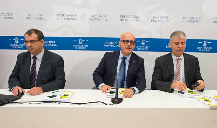 Alberto Vaquero, Manuel Baltar y Santiago Lago./A.PAZ.