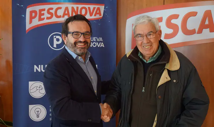 Ignacio Gonz&aacute;lez, CEO de Nueva Pescanova, y Pedro Pereira, presidente del Banco de Alimentos de Vigo.