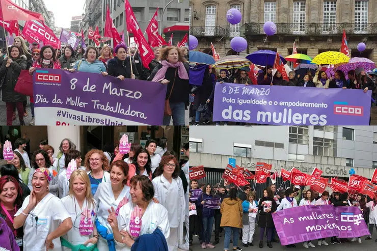 Asistencia masiva &aacute;s manifestaci&oacute;ns convocadas este 8 de marzo.
