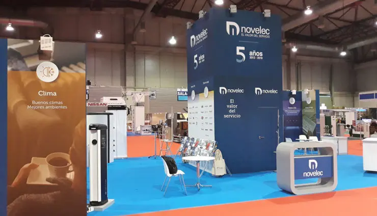 Stand de Novelec en la feria.
