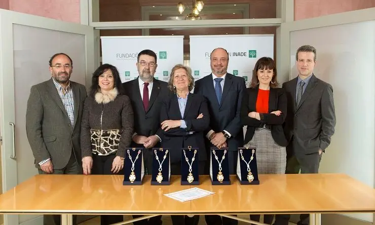 Jurado de la edici&oacute;n 2018 de los Premios Galicia Segura antes de la deliberaci&oacute;n.