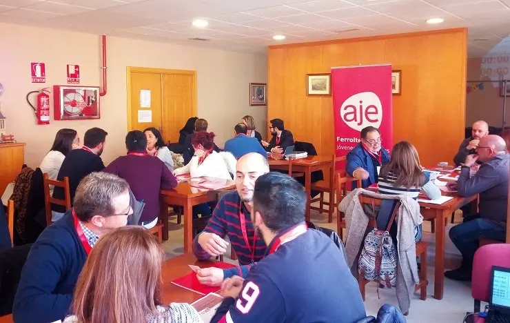 Una anterior sesi&oacute;n de networking en Cedeira.