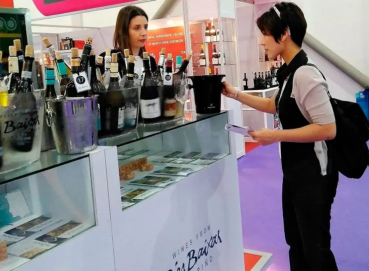Stand de la D.O. R&iacute;as Baixas en ProWine Asia.