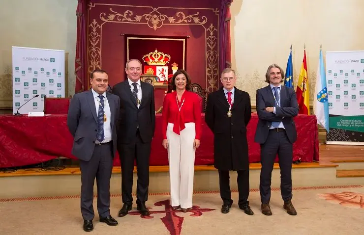 Galardonados de los Premios Galicia Segura 2018: Ucoga, Zurich, Aunna Asociaci&oacute;n, Jos&eacute; Luis Garc&iacute;a-Pita y Jos&eacute; Antonio S&aacute;nchez Herrero.