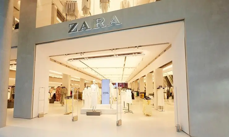 Fachada de la tienda de Zara en Stratford, Londres.