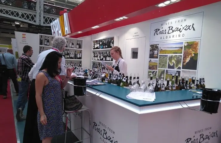 Wine bar de R&iacute;as Baixas en la London Wine Fair.