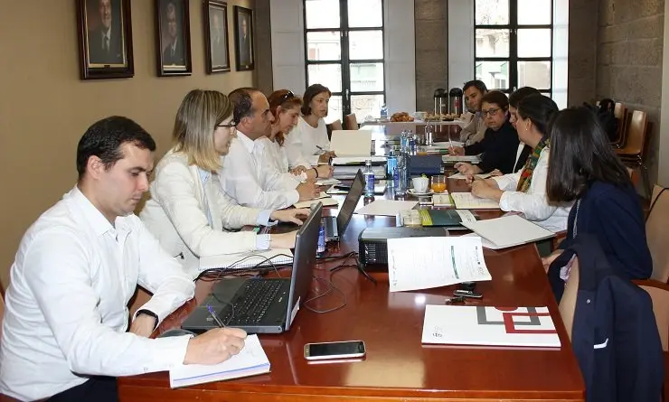 Los socios del proyecto ECICII+, reunidos en Ourense.