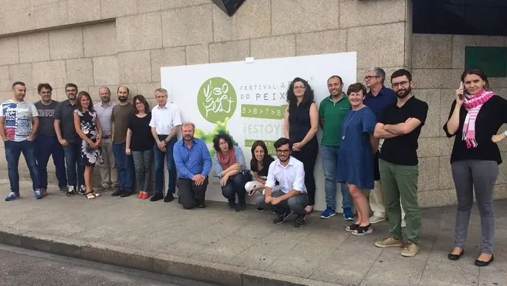 Los miembros del proyecto "Cephs & Chefs", en Vigo.