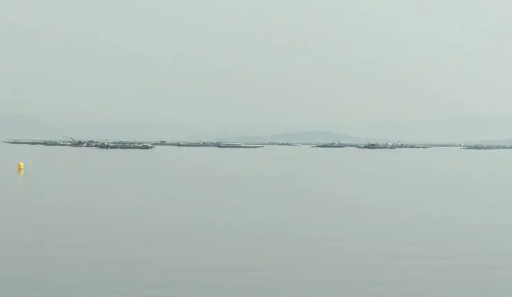 Bateas en la r&iacute;a de Arousa.