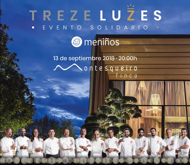 Cartel de la iniciativa solidaria Treze Luzes.