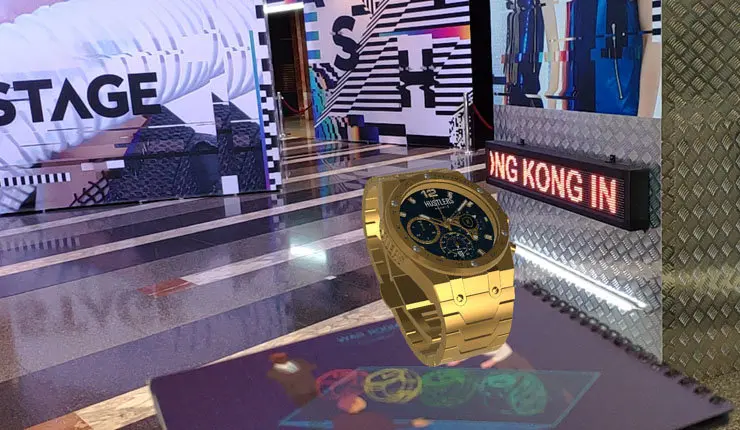 La herramienta de realidad aumentada de Xoia Software Development permite visualizar los distintos modelos de relojes.