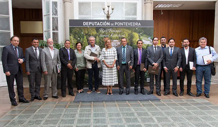 La delegaci&oacute;n de los Departamentos de Caldas y Risaralda fue tambi&eacute;n recibida en la Diputaci&oacute;n de Pontevedra.
