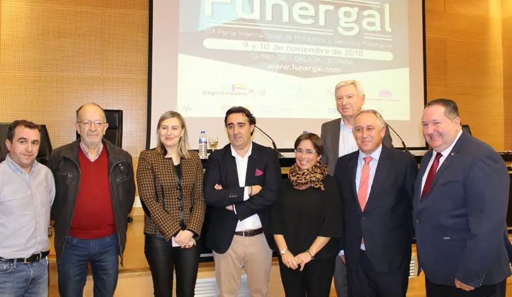 Participantes en la presentaci&oacute;n de la 10&ordf; edici&oacute;n de Funergal.