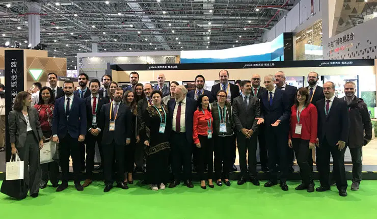 Delegaci&oacute;n gallega en la I Feira de Importaci&oacute;n de China.