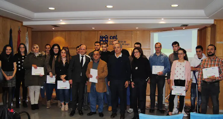 Entrega de diplomas do programa integrado de emprego da CEL.
