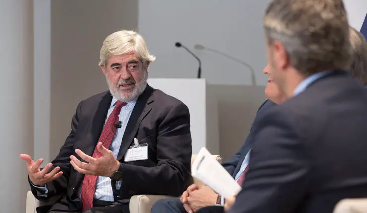 S&aacute;nchez Belda, durante su intervenci&oacute;n en el Foro Inade./C.RGUEZ. PRIETO.