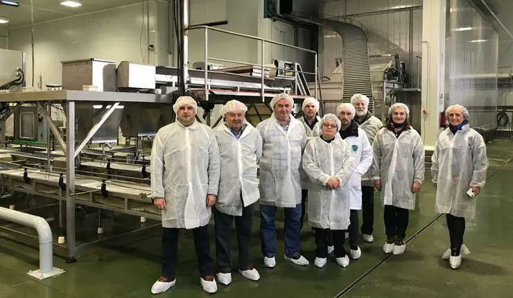 El delegado territorial de la Xunta en Lugo visit&oacute; la factor&iacute;a de Pescados Rub&eacute;n en Foz.