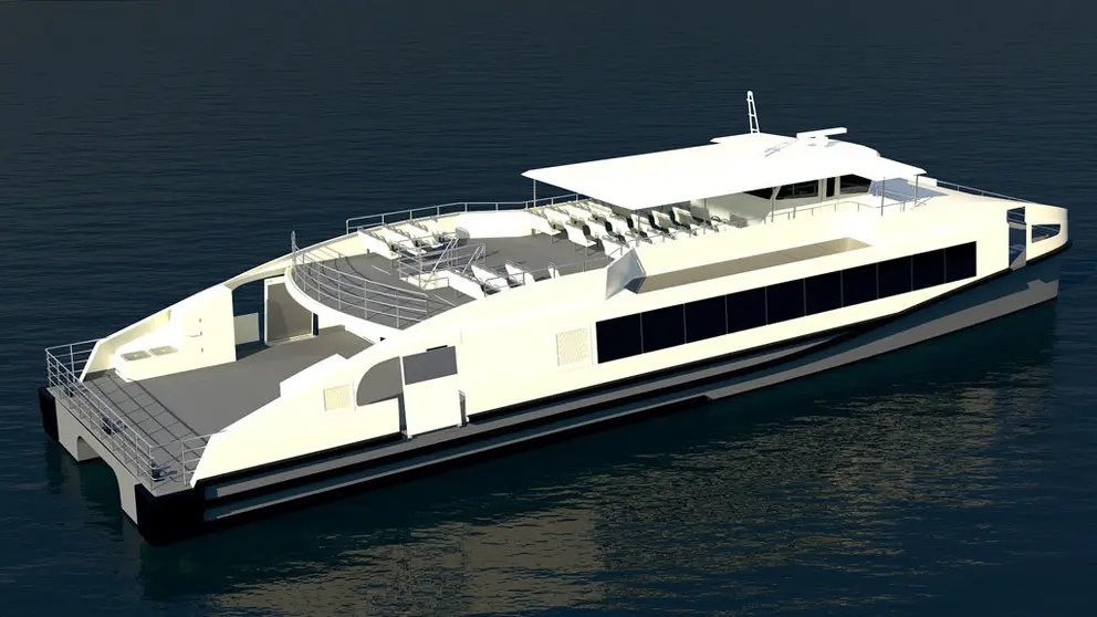 Imagen del aspecto que tendr&aacute;n los catamaranes construidos por Rodman.