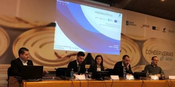 Presentaci&oacute;n del proyecto EMTyS durante la jornada Food Industry 4.0, en la sede de Anfaco.