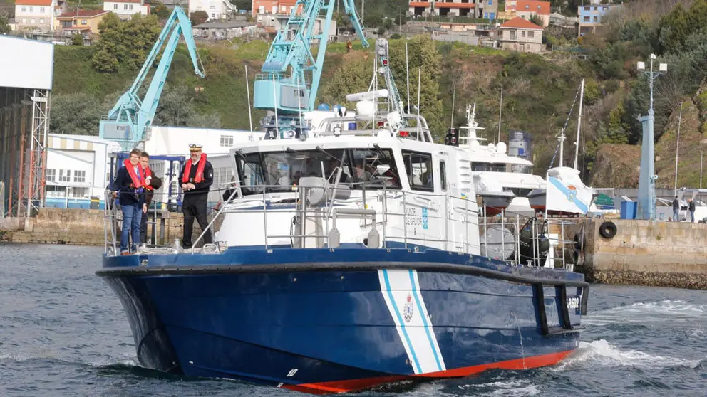 La embarcaci&oacute;n Rodman 56 realiz&oacute; una navegaci&oacute;n de prueba entre el astillero y Baiona.