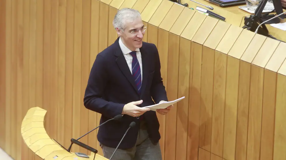 Francisco Conde, en el Parlamento de Galicia.