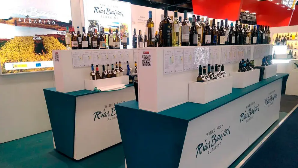 Stand de R&iacute;as Baixas en Vinexpo.