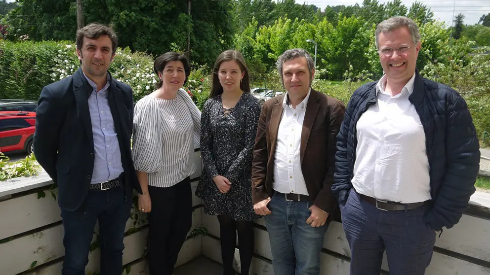 Nueva junta directiva de Bioga: Santamar&iacute;a, Pamp&iacute;n, Pereiro, Fern&aacute;ndez y Catignol.