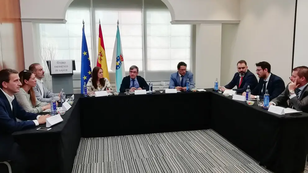 Participantes na sesi&oacute;n do Foro Enerx&eacute;tico de Galicia.