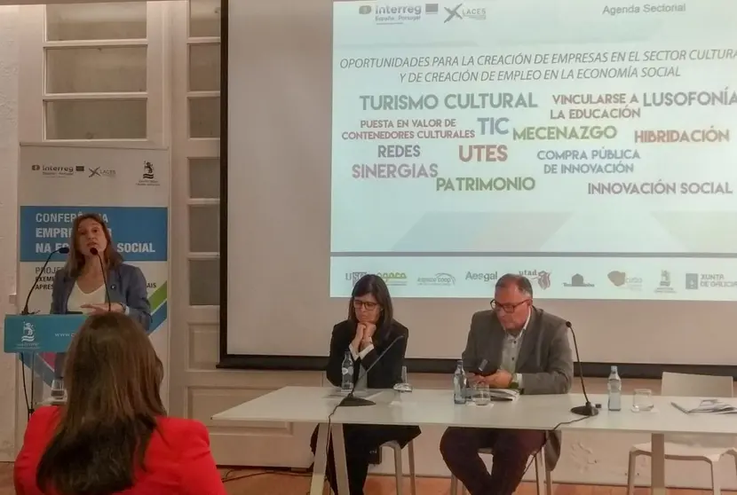 Intervenci&oacute;n da xerente da AESGAL, Berta Lema.